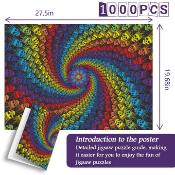 Puzzle cranio a colori puzzle 1000 pezzi